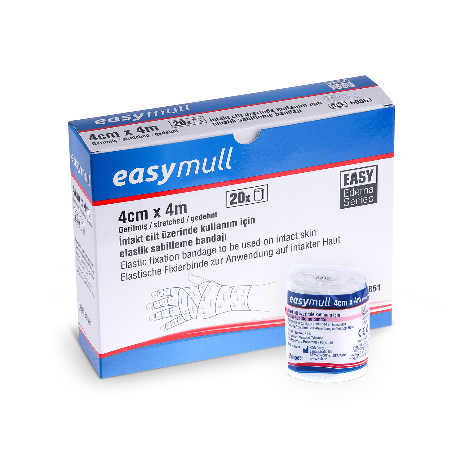 LENF ÖDEM PARMAK BANDAJ 4CMX4M  BEYAZ Ürün Resmi